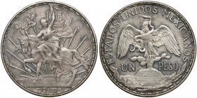 Meksyk, 1 Peso 1910, Caballito