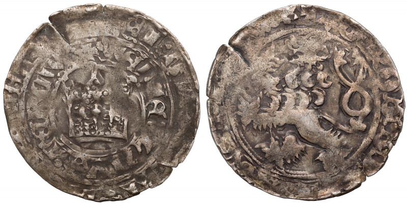 Czechy, Wacław IV (III) (1378–1419), Grosz praski, Kutna Hora 
Grade: F-VF 

...