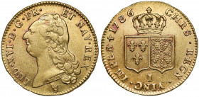 Francja, Ludwik XVI, 2 louis d'Or 1786-I, Limoges