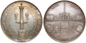 Francja, Medal Oświetlanie Paryża 1852 - srebro