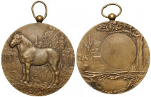 Francja, Medal bez daty z przedstawieniem konia (Rivet)