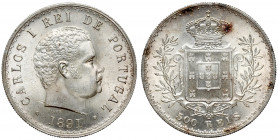 Portugalia, Karol I, 500 reis 1891