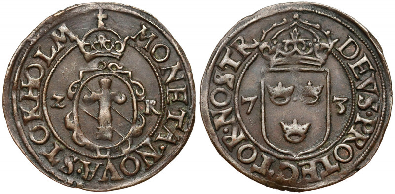 Szwecja, Jan III, 2 öre 1573, Sztokholm Typ Z - R. 
Grade: XF 

WORLD COINS -...