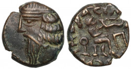 Indo-Partowie, Sanabares (~I w. n.e.) AE Drachma