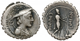 Republika, C. Mamil Limetanus C.f (82 p.n.e.) Denar Serratus
