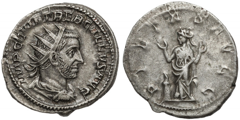 Trebonian Gallus (251-253) Antoninian, Rzym Awers: Popiersie cesarza w koronie p...