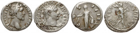 Cesarstwo Rzymskie, Zestaw denarów - Trajan i Antoninus Pius (2szt)