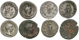 Cesarstwo Rzymskie, Gordian III - zestaw antoninianów i as (4szt)