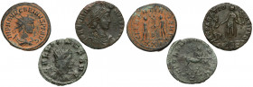 Kryzys III Wieku - Karynus, Galien i Gracjan - zestaw antoninianów (3szt)