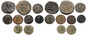 Późne cesarstwo i Bizancjum - zestaw monet brązowych (9szt)
