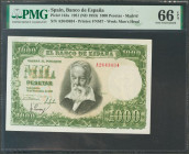 1000 Pesetas. 31 de Diciembre de 1951. Serie A. (Edifil 2017: 463a). Conserva todo su apresto original. SC. Encapsulado PMG66EPQ.