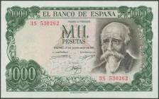 1000 Pesetas. 17 de Noviembre de 1971. Serie 3S. (Edifil 2017: 474c). Apresto original. SC.
