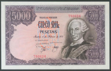 5000 Pesetas. 6 de Febrero de 1976. Sin serie. (Edifil 2017: 475). Apresto original. SC.