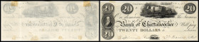 Colonial Currency
USA, Chattahoochee ( Florida ). 20 Dollar, 1834. Serie A.
Klebereste
I