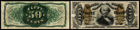 Republik 1854 - heute
USA, Fractional Currency. 50 Cents, 1863. Serie a.
FR-1342.
Klebereste
IV