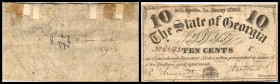 Republik 1854 - heute
USA, Georgia. 10 Cents, 1863. Serie C.
Klebereste
IV
