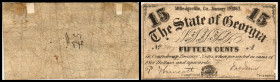 Republik 1854 - heute
USA, Georgia. 15 Cents, 1863. Serie A.
Klebereste
IV