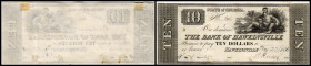Colonial Currency
USA, Georgia. 10 Dollar, 1836. Serie D.
Klebereste im Rv.
I