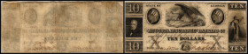 Colonial Currency
USA, Georgia. 10 Dollar, 1852. Serie B.
Klebereste im Rv.
IV
