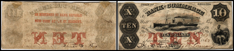 Republik 1854 - heute
USA, Georgia. 10 Dollar, 1862. Serie I.
Klebereste im Rv.
...