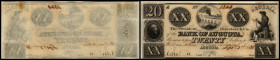 Colonial Currency
USA, Georgia. 20 Dollar, 1836. Serie A.
Klebereste im Rv.
I - I-