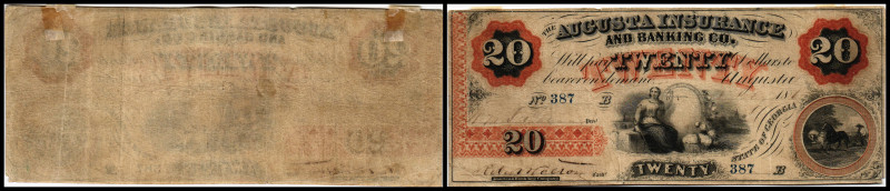 Republik 1854 - heute
USA, Georgia. 20 Dollar, 1860. Serie B.
Haxby GA-35-G40a
K...