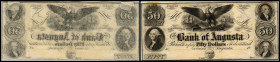 Colonial Currency
USA, Georgia. 50 Dollar, 18--. Serie A.
Klebereste im Rv.
I