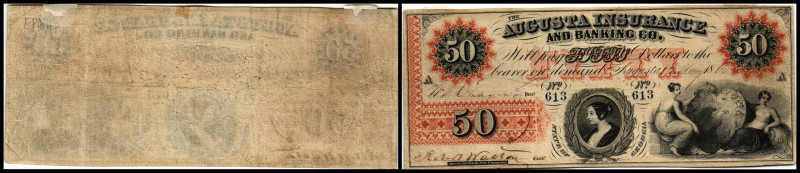 Republik 1854 - heute
USA, Georgia. 50 Dollar, 1860. Serie A.
Klebereste im Rv.,...