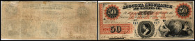 Republik 1854 - heute
USA, Georgia. 50 Dollar, 1860. Serie A.
Klebereste im Rv., win. Löcher.
III