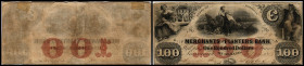 Republik 1854 - heute
USA, Georgia. 100 Dollar, 1856. Serie L.
Klebereste im Rv.
IV