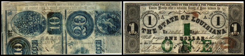 Republik 1854 - heute
USA, Louisiana. 1 Dollar, 1862. Serie A.
Klebereste im Rv....