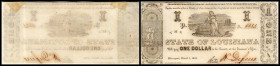 Republik 1854 - heute
USA, Louisiana. 1 Dollar, 1864. Serie P.
Klebereste im Rv.
I