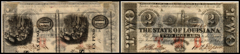 Republik 1854 - heute
USA, Louisiana. 2 Dollar, 1862. Serie A.
Klebereste im Rv....