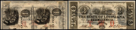 Republik 1854 - heute
USA, Louisiana. 2 Dollar, 1862. Serie A.
Klebereste im Rv.
I - II