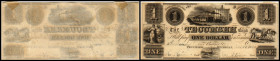 Colonial Currency
USA, Michigan. 1 Dollar, 1850. Serie B.
Klebereste im Rv.
II