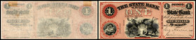 Republik 1854 - heute
USA, Michigan. 1 Dollar, o. Jahr (1862). Serie A.
Klebereste im Rv.
I