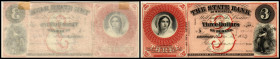 Republik 1854 - heute
USA, Michigan. 3 Dollar, 1862. Serie A.
Klebereste im Rv.
I