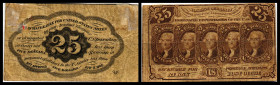 Republik 1854 - heute
USA, New York. 25 Cents, 1862. Serie ABE.
Klebereste im Rv.
V