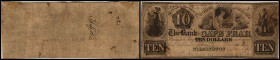 Colonial Currency
USA, Nord Carolina. 10 Dollar, 1837. Serie Aa.
Klebereste im Rv.
V