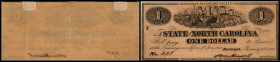 Republik 1854 - heute
USA, Nord Carolina. 1 Dollar, 1863/66. Serie I.
Klebereste im Rv.
II
