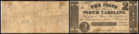 Republik 1854 - heute
USA, Nord Carolina. 2 Dollar, 1861. Serie A.
Klebereste im Rv.
V