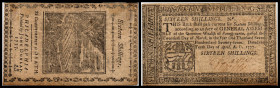 Colonial Currency
USA, Pennsylvenia. 16 Shillings, 1777. Serie -.
Fr.PA-221a
Klebereste im Rv.
II - III