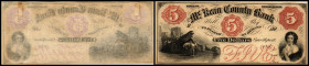 Republik 1854 - heute
USA, Pennsylvenia. 5 Dollar, 185-. Serie C.
Klebereste im Rv.
I
