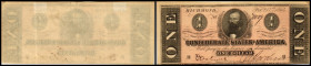 Republik 1854 - heute
USA, Richmond. 1 Dollar, 1864. Serie H.
Klebereste im Rv.
I - I-
