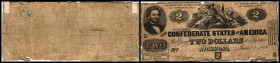 Republik 1854 - heute
USA, Richmond. 2 Dollar, 1862. Serie 3
Klebereste im Rv.
VI - VII