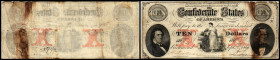 Republik 1854 - heute
USA, Richmond. 10 Dollar, 1861. Serie X.
Klebereste im Rv., Brandflecken.
V