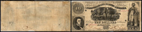 Republik 1854 - heute
USA, Richmond. 10 Dollar, 1861. Serie 4.
Klebereste im Rv.
V