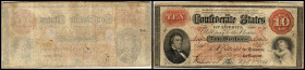 Republik 1854 - heute
USA, Richmond. 10 Dollar, 1861. Serie I.
Klebereste im Rv.
V