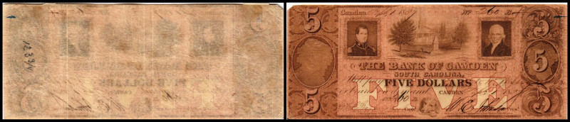 Republik 1854 - heute
USA, South Carolina. 5 Dollar, 1857. Serie B.
Klebereste i...