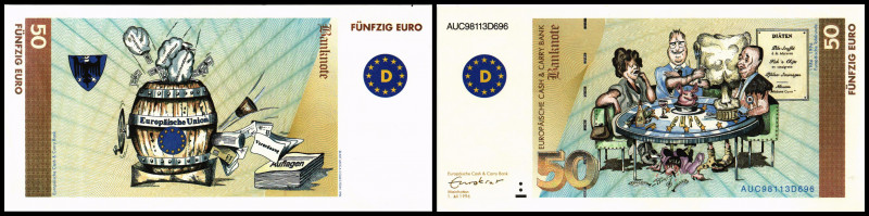 50 Euro, 1996
Deutschland. Scherzschein. I